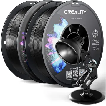 Creality CR-PETG Value Pack 2kg - No Reel - 2x Black 3D Printer Filament Refill