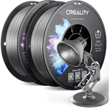 Creality CR-PETG Value Pack 2kg - No Reel - 2x Gray 3D Printer Filament Refill (grey)