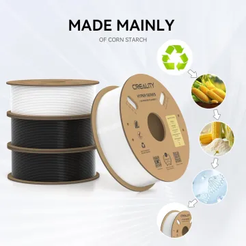 Creality Hyper-PETG Value Pack 4kg - 2x Black & 2x White 3D Printer Filament, fast print, 4kg 1.78 - 
