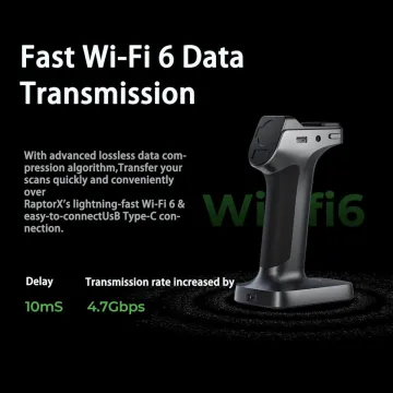 Creality RaptorX 3D Scanner - wireless Hybrid Blue Laser & NIR 3D - 34+7 Lines - 0,02mm for 5-4000mm - 