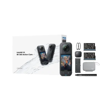 Insta360 X5 - 8K, Triple AI Chip, Action Camera Essentials Bundle - 