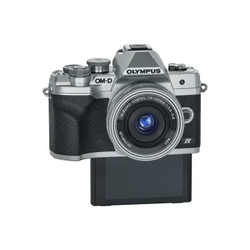 Olympus E-M10 IV Camera 1442 EZ Pancake Kit slv/slv, M.Zuiko Digital ED 14-42mm F3.5-5.6 EZ silver - 