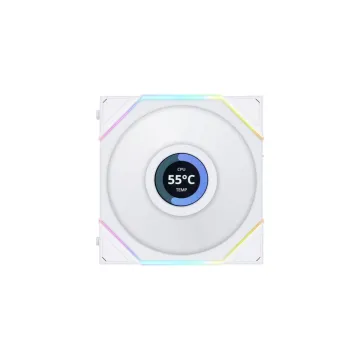 Lian Li UNIFAN TL LCD 120 -3PCS White (Triple pack include Controller) - Case Fan - 