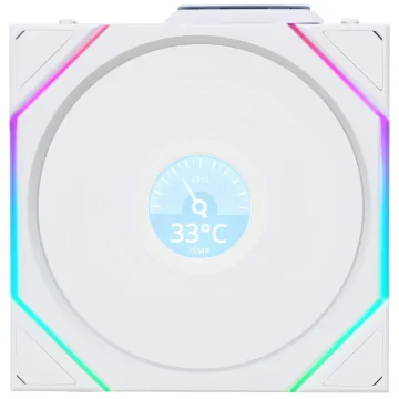 Lian Li UNI FAN TL-LCD Wireless 120 White (3pcs & controller) Case Fan - 