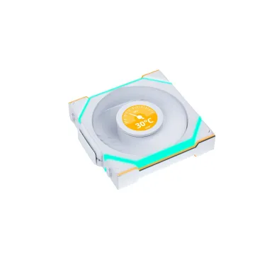 Lian Li UNIFAN SL Wireless LCD 120 -3PCS Reverse White (Triple pack include Controller) - Case Fan - 