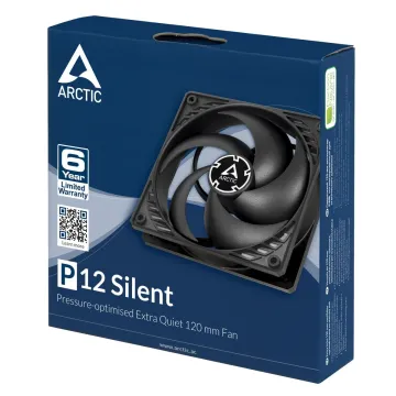 Arctic P12 Silent (black/black) - Case Fan -120mm - 