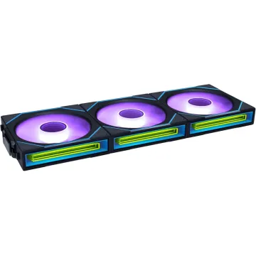 Lian Li UNI FAN SL INFINITY Wireless 3-Pack Black aRGB PWM 120mm 0~2200RPM Controller Included