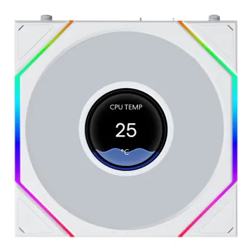 Lian Li UNI FAN TL-LCD FLEX Wireless 120 White (1pc) Case Fan - No Controller Included