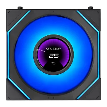 LIAN LI UNI FAN SL INF LCD FLEX Reverse - Black - Wireless 120 (1pc) Case Fan - No Controller Includ