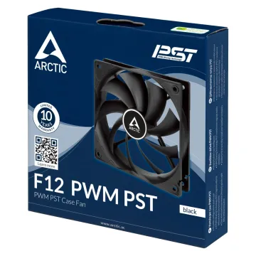 Arctic F12 PWM PST Case Fan - 120mm case fan with PWM control and PST cable - 