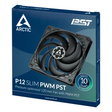 Arctic P12 SLIM PWM PST - 120mm Pressure optimized case fan - 