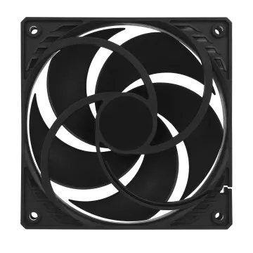 Arctic P12 (black/black) - Pressure-optimised 120 mm Fan - 