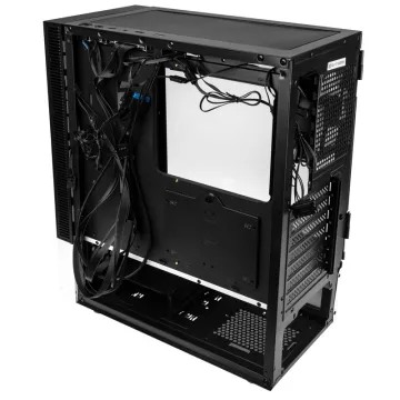 Kolink Observatory MX Mesh ARGB Midi Tower Case – Black/White (with 5 ARGB fans - 2x140mm & 3x120mm) - 