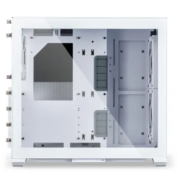 Lian Li O11 AIR MINI White PC Case ATX / M-ATX with 3 standard Fans (front 120mmx2, rear 120mmx1) Me - 