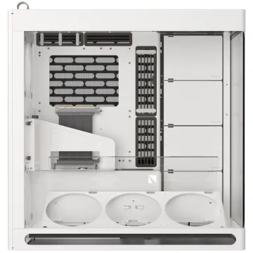 HAVN HS 420 VGPU white Premium Midi Tower Case - with vertical GPU support - 