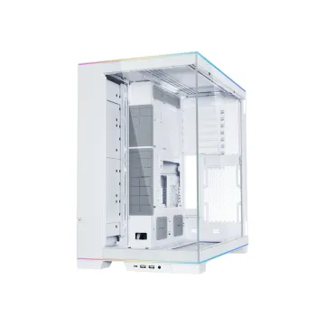 Lian Li O11D EVO RGB White - White EATX(under 280mm)/ATX Columnless Tower PC Case - 