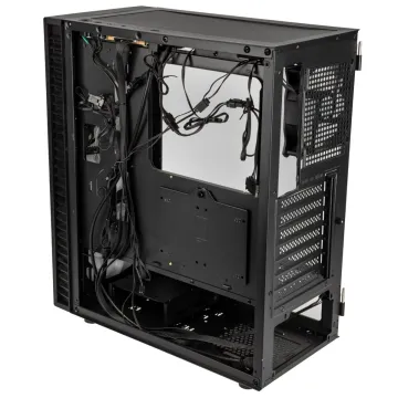 Kolink Observatory HF Mesh ARGB Midi Tower Case - Black (with 6 ARGB fans - 3x140mm & 3x120mm) - 