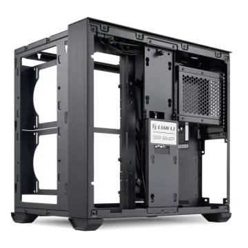 Lian Li O11 AIR MINI Black PC Case ATX / M-ATX with 3 standard Fans (front 120mmx2, rear 120mmx1) Me - 