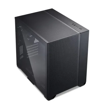 Lian Li O11 AIR MINI Black PC Case ATX / M-ATX with 3 standard Fans (front 120mmx2, rear 120mmx1) Me - 