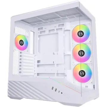 Lian Li Vector V100 White - 4 x 120mm ARGB - LED RGB Strip - Tempered Glass - ATX Case