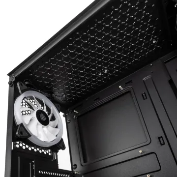 Kolink Observatory Lite Mesh RGB Mid-Tower - Tempered Glass - Black - 