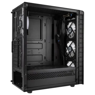 Kolink Observatory Lite Mesh RGB Mid-Tower - Tempered Glass - Black - 