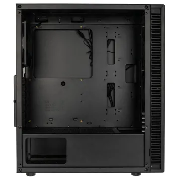 Kolink Observatory HF Mesh PWM Midi Tower Case - Black (with 3x120mm black PWM Fans) - 