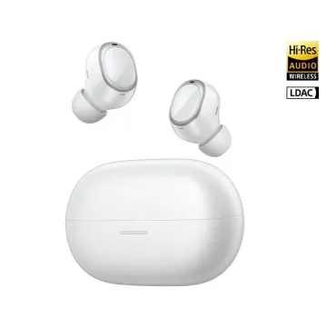 QCY MeloBuds A30 White - Adaptive A.I. ANC -60dB - 3 devices switch - IPX5 - 8mic Calls - Stemless