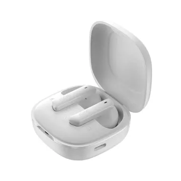 QCY HT05 Melobuds ANC TWS WHITE Dual Driver 6-mic noise cancel. True Wireless Earbuds - 10mm drivers - 
