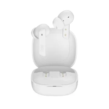 QCY HT05 Melobuds ANC TWS WHITE Dual Driver 6-mic noise cancel. True Wireless Earbuds - 10mm drivers - 