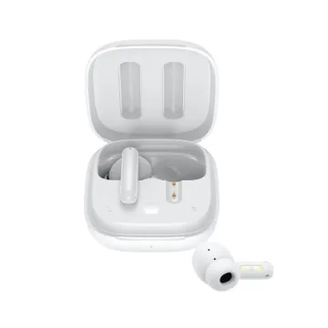 QCY T13 ANC White - TWS 10mm Dynamic Driver, 4-mic 28dB ANC, Bluetooth 5.3, 7hr-30hr, 75ms latency - 