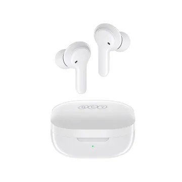 QCY T13 TWS WHITE Dual Driver 4-mic noise cancel. True Wireless Earbuds - Quick Charge 380mAh - 