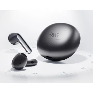 QCY AilyBuds Pro Semi-Ear ANC TWS Black 6 mic & A.I. Noise Cancel. LDAC Audio Ultra HD Multi-point - 
