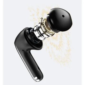 QCY AilyBuds Pro Semi-Ear ANC TWS Black 6 mic & A.I. Noise Cancel. LDAC Audio Ultra HD Multi-point - 