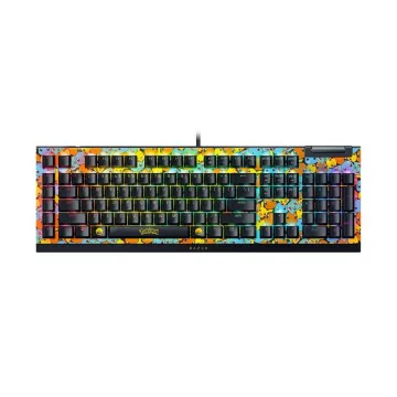 Razer BLACKWIDOW V4 X Pokemon Kanto Starters Ed. - RGB Gaming Mechanical Keyboard - Green Switch