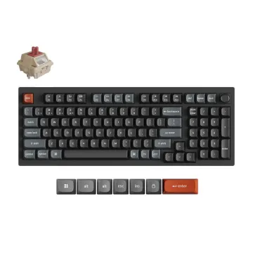 Keychron V5 Ultra (V5U-D1) QMK/VIA 8K Wireless Custom Mechanical Keyboard Red Switch RGB 96% US