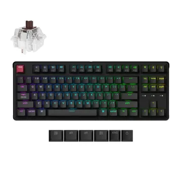 Keychron C3 Pro (C3PX-H3) QMK/VIA Mechanical Brown Switch - 8K Polling Rate Hot Swap. 80% US RGB