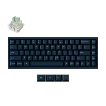 Keychron Q16 HE (Q16HW-J1) QMK Ceramic Custom Hall Effect Keyboard RGB Lime Switch 65% US Blue