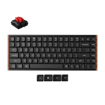 Keychron K3 Ultra (K3U-H1) QMK 8K Wireless Mechanical Keyboard Red Switch Low Profile Wood Frame 75%