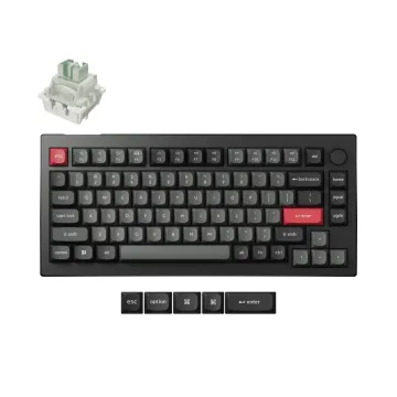 Keychron C75 HE 8K (C75H-M1-US) Hall Effect Keyboard RGB Magnetic Switch Black 75% US Layout