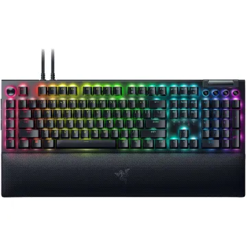 Razer BLACKWIDOW V4 PRO - Gaming Mechanical RGB Keyboard - Yellow Silent Switches - Macros