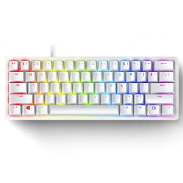 Razer HUNTSMAN MINI MERCURY ED. - 60% Linear Red Opto Mechanical Switch Gaming Keyboard - US Layout