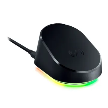 Razer MOUSE DOCK PRO - 4K Polling Rate - Magnetic Wireless Charging - Anti-Slip Base - Chroma RGB - 