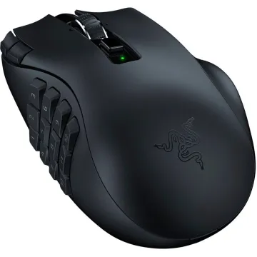 Razer NAGA V2 HYPERSPEED - Wireless MMO Gaming Mouse - 30K DPI - 2.4GHz / Bluetooth - 19 Buttons - 
