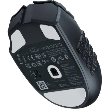 Razer NAGA V2 HYPERSPEED - Wireless MMO Gaming Mouse - 30K DPI - 2.4GHz / Bluetooth - 19 Buttons - 