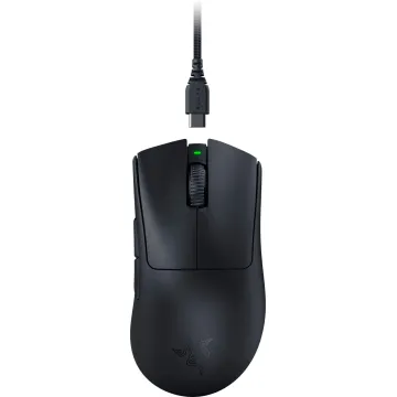 Razer DEATHADDER V3 PRO BLACK - 64g Wireless Gaming Mouse - Ergonomic - 90 Hours Battery - 30K DPI - 