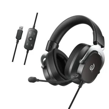 QCY Heroad VT200 Pro 7.1 Black USB PlayStation & PC Gaming Headset 53mm Metal Headband PS4/PS5/PC