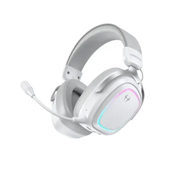 QCY Heroad GT2 White Wired/Wireless/BT/3.5jack/USB-C THX Gaming Headset PS4/PS5/PC