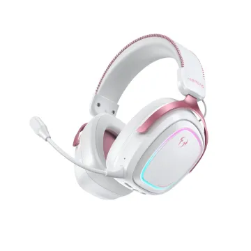 QCY Heroad GT2 Pink Wired/Wireless/BT/3.5jack/USB-C THX Gaming Headset PS4/PS5/PC