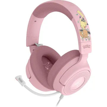 Razer Kraken V4 X - Pokemon Pikachu/Eevee - USB RGB 7.1 Gaming Headset - 40 MM Driver - PC/PS5/PS4